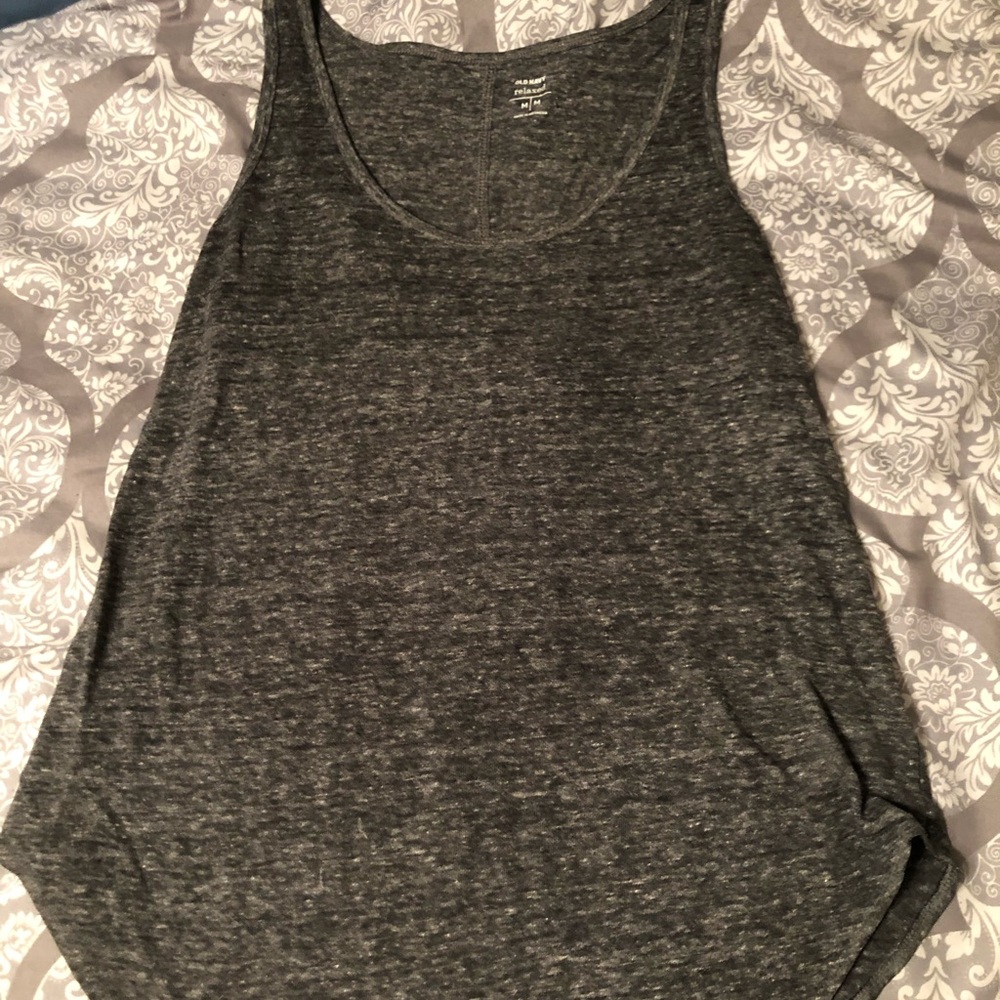 Loose-fit gray tanktop